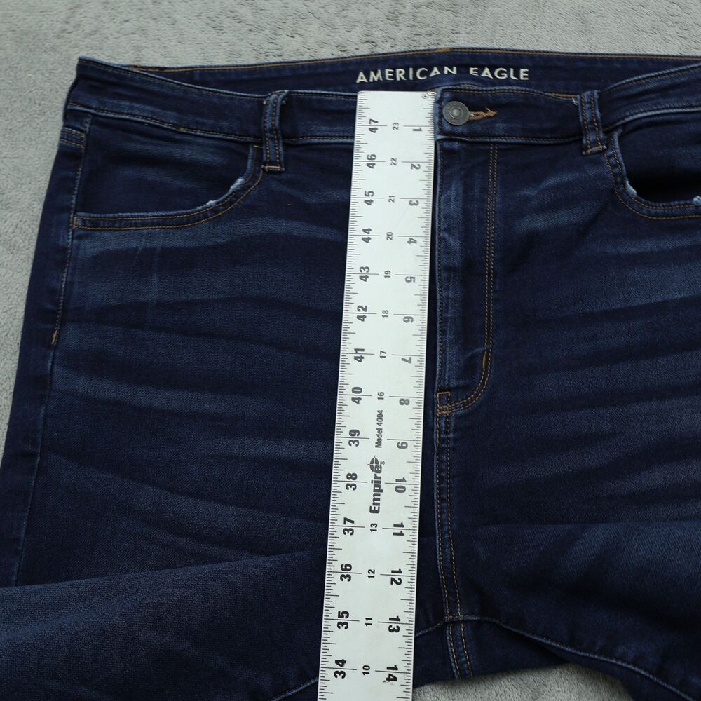 American Eagle Jegging Jeans Women's 18R Super High-Rise 28" Inseam Destroyed - Picture 8 of 16